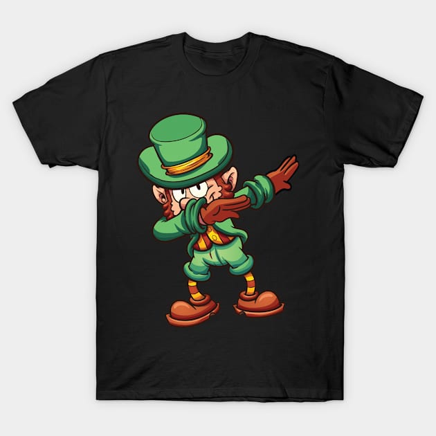 Dabbing Leprechaun St Patricks Day Dab Kids Boys Men T-Shirt by 2blackcherries